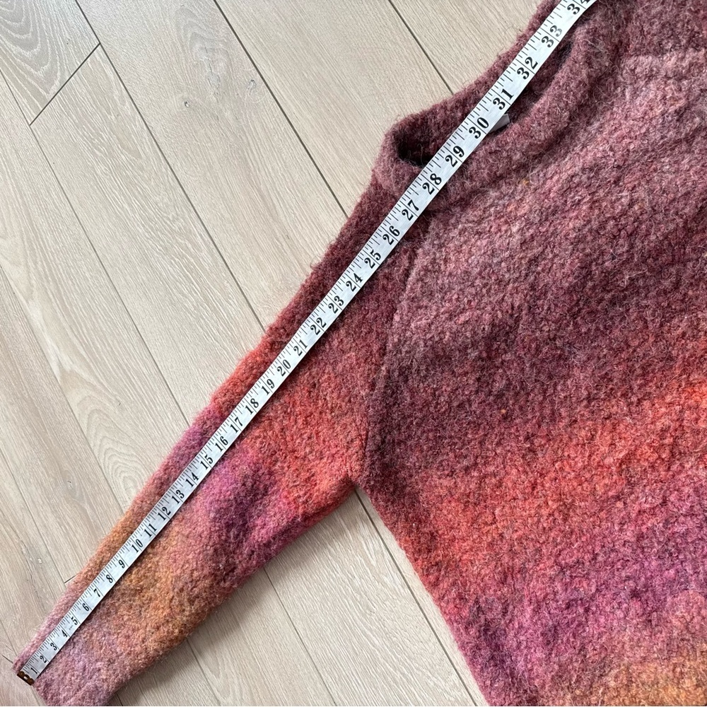 Twik Simons Wool Blend Ombré Gradient Cropped Sweater Multicolor Size Large - Picture 8 of 8